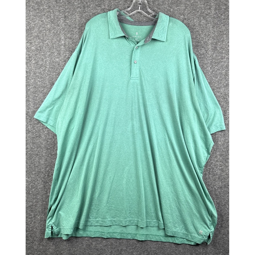 Zelos Men's 2 Polos Golf Shirt Size 3XL Green Blue Short Sleeve‎ Big Activewear